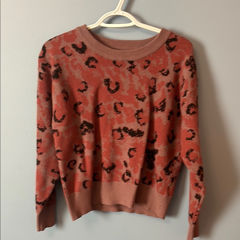 Cupcakes & Cashmere Pink Patterned Sweater